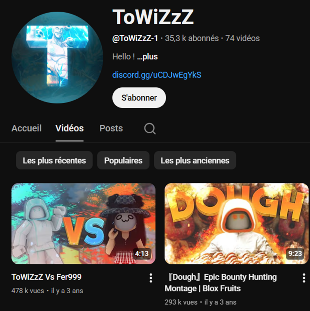 Chaîne YouTube de ToWiZzZ